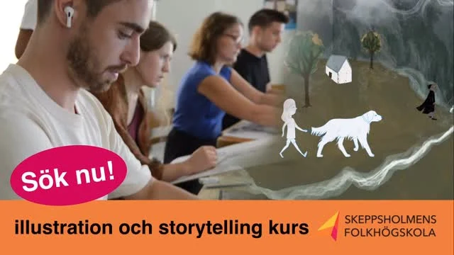 SÖK NU! Ny kvällskurs i illustration och storytelling, HT25. Under utbildningen övar du på att självständigt, eller i samarbete med andra, driva och genomföra undersökande projekt. Läs mer på skolans hemsida: https://skeppsholmensfolkhogskola.se/kurser/illustration-och-storytelling-2/ #skeppsholmensfhsk #illustration #stortelling